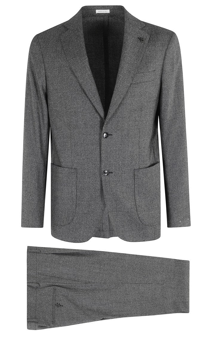 Breras Milano Micro Houndstooth Wool / Pant 1 Pinces