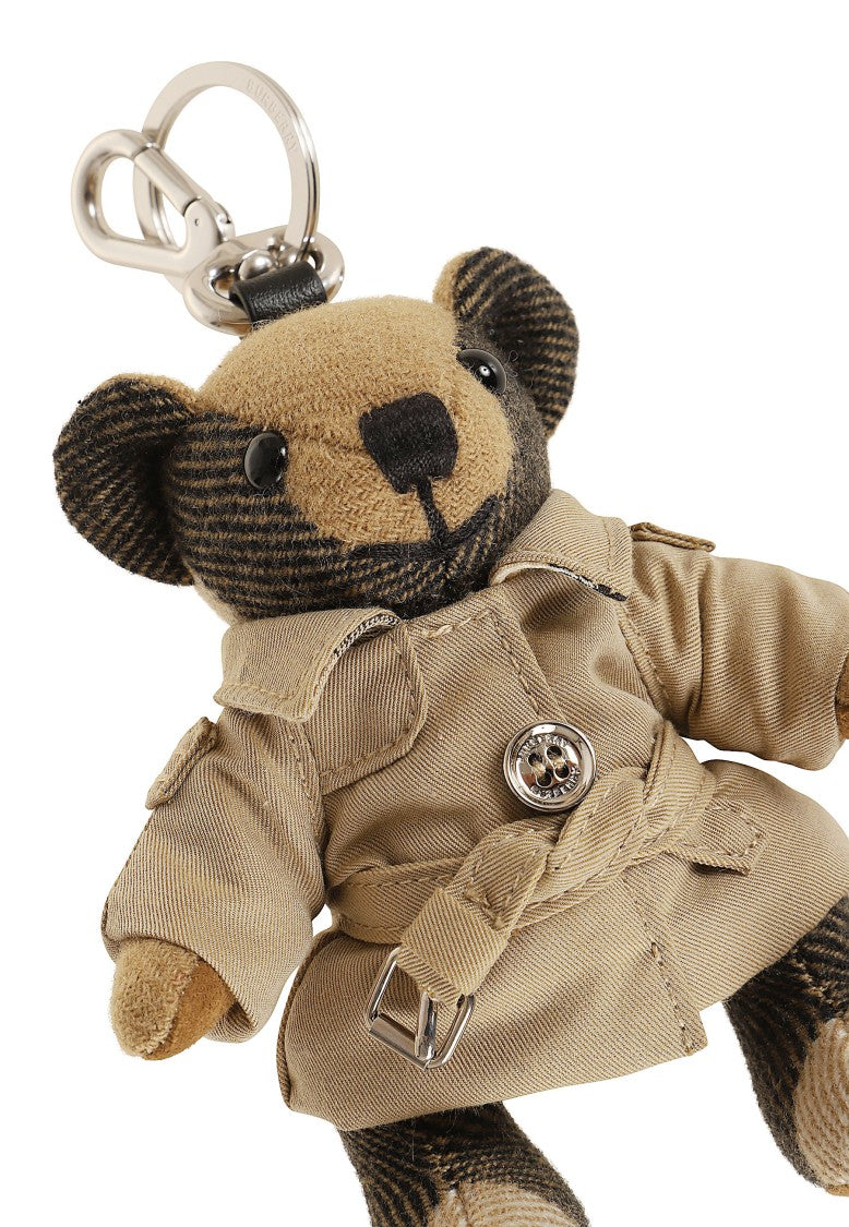 Burberry Ls Thomas Bear Cashmere Trench Coat Keyring