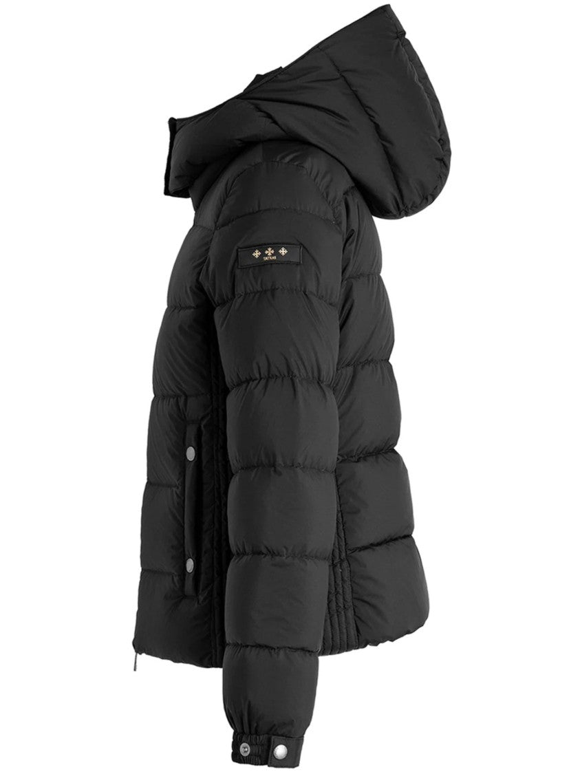 Tatras Mirel Ribbed-Panel High-Collar Down Jacket - Black