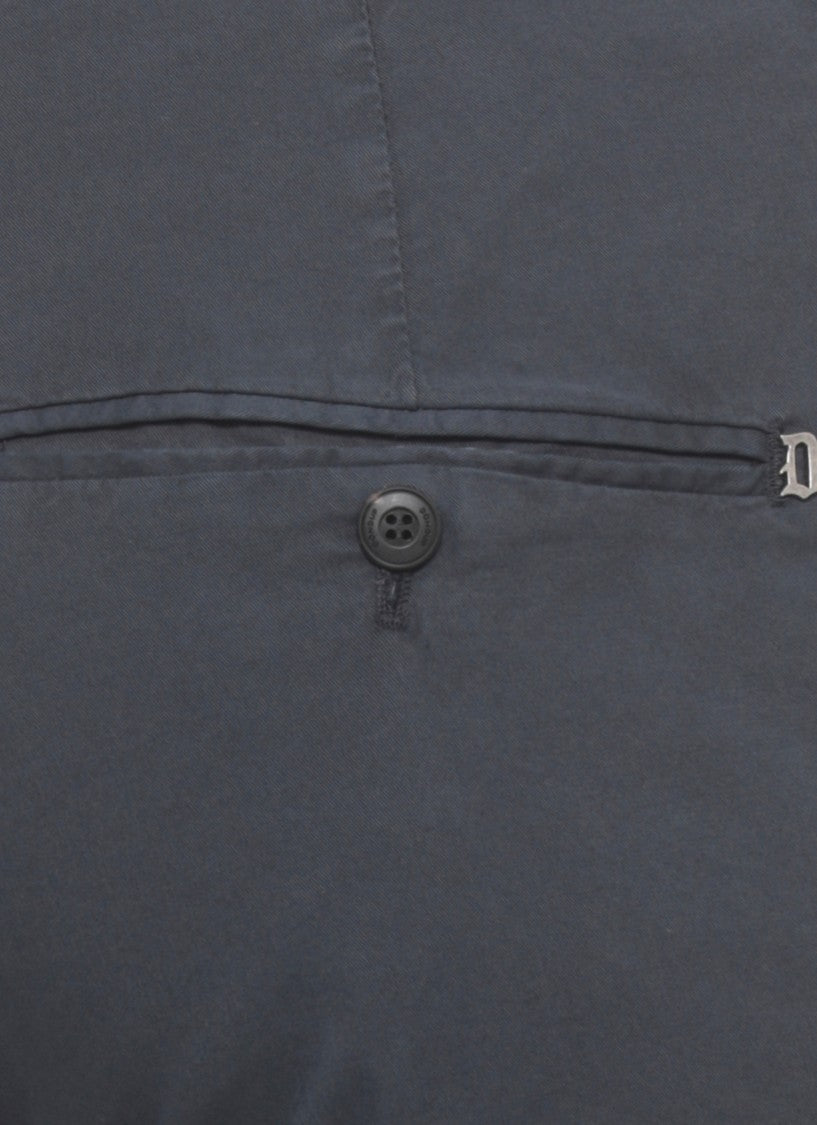 Dondup Blue Gaubert Cotton Chino Pants