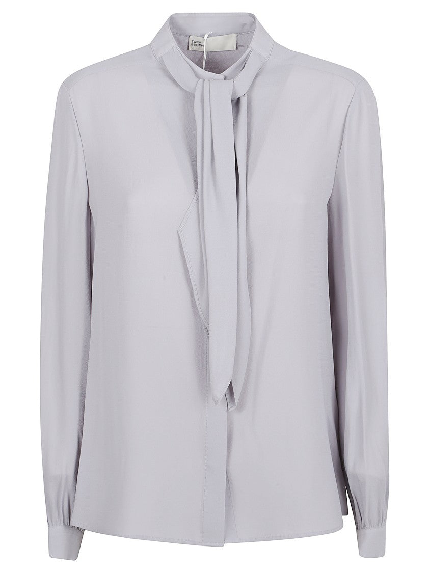 Tory Burch Georgette Blouse With Bow Tie