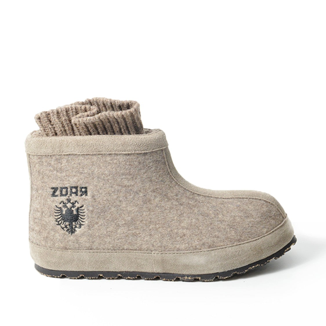 Zdar Beige Wool And Felt Boot