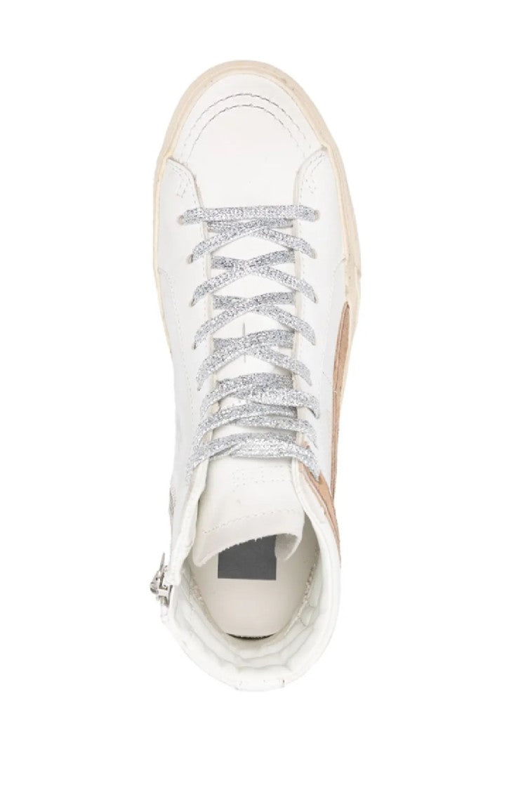 Golden Goose High-Top Sneakers With Contrasting Star Detail