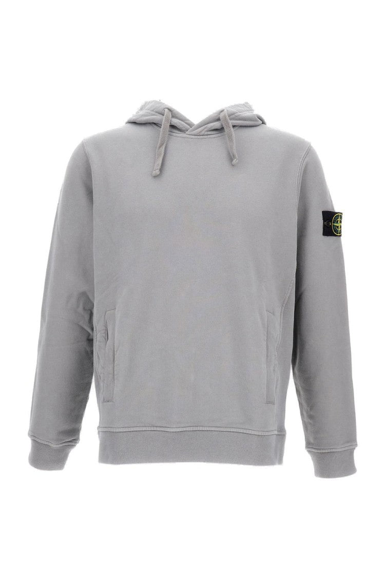 Stone Island Hooded Sweatshirt With Logo Detail