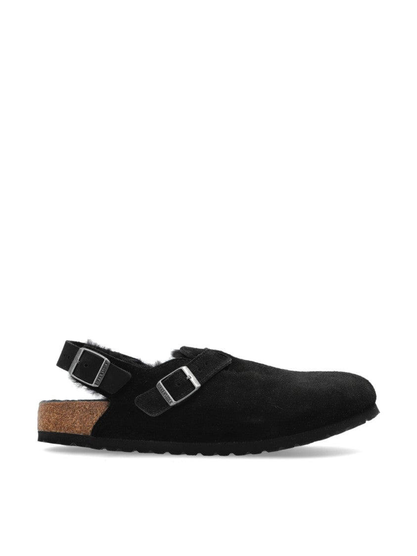 Birkenstock Tokio Shearling Suede Mules