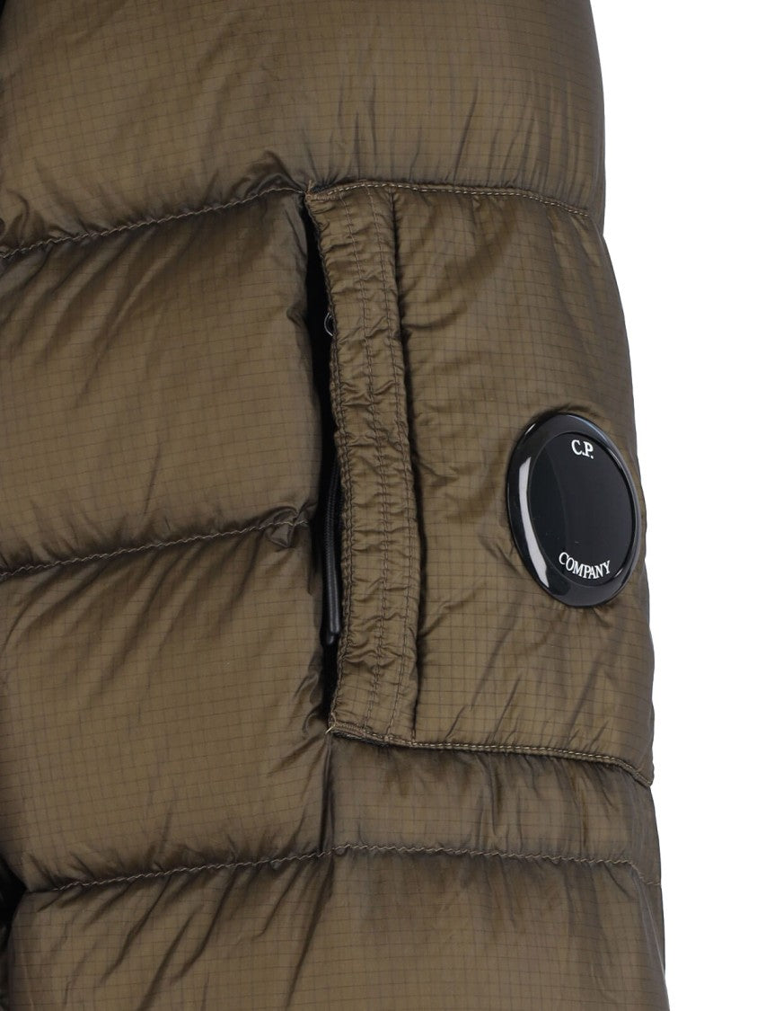 C.P. Company Logo Padded Down Jacket – Green
