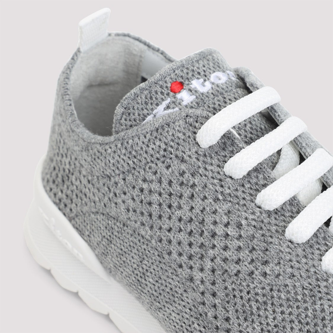 Kiton Fits Grey Cashmere Sneakers