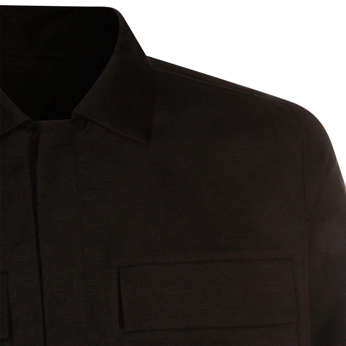 Nine In The Morning Minimalist Straight-Cut Jacket With Classic Collar And Concealed Button Placket