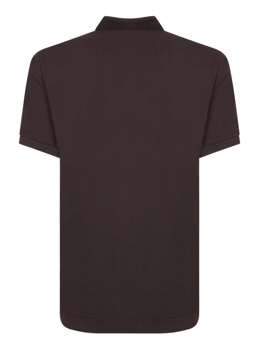 Dolce & Gabbana Brown Cotton Polo T-Shirt