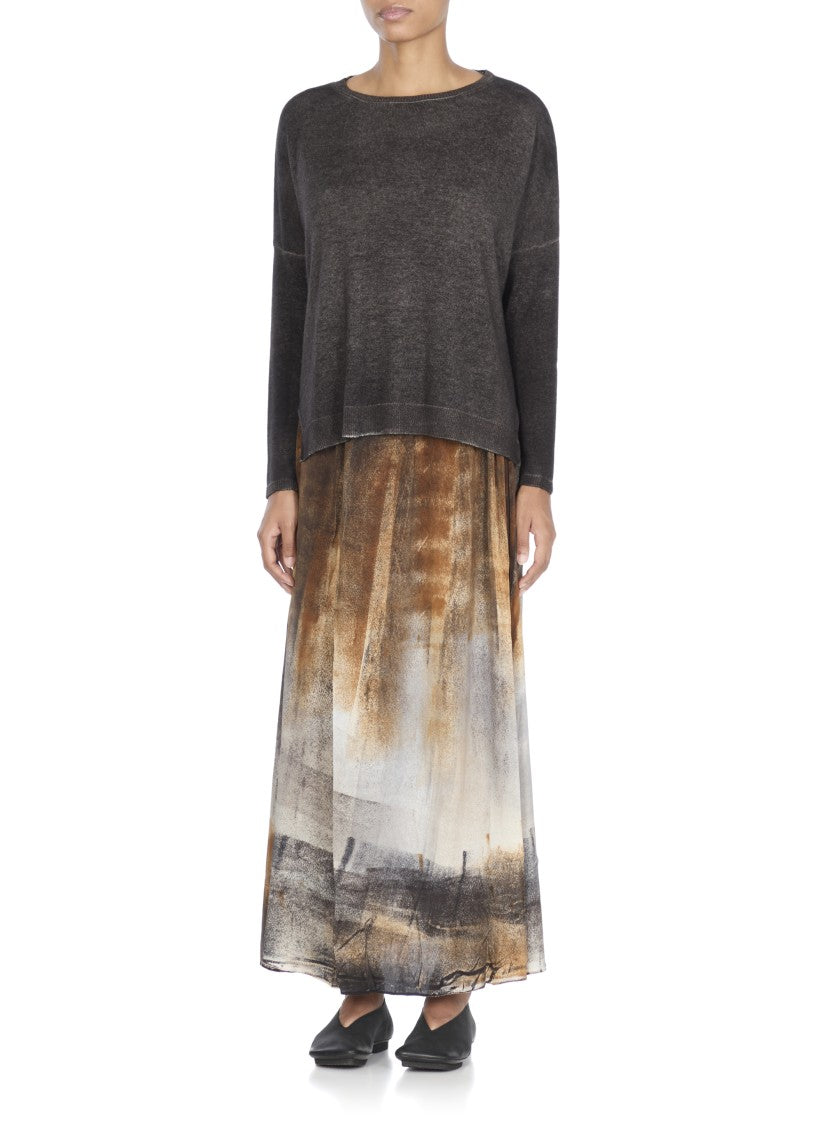 Avant Toi Gradient Grey Cashmere Sweater