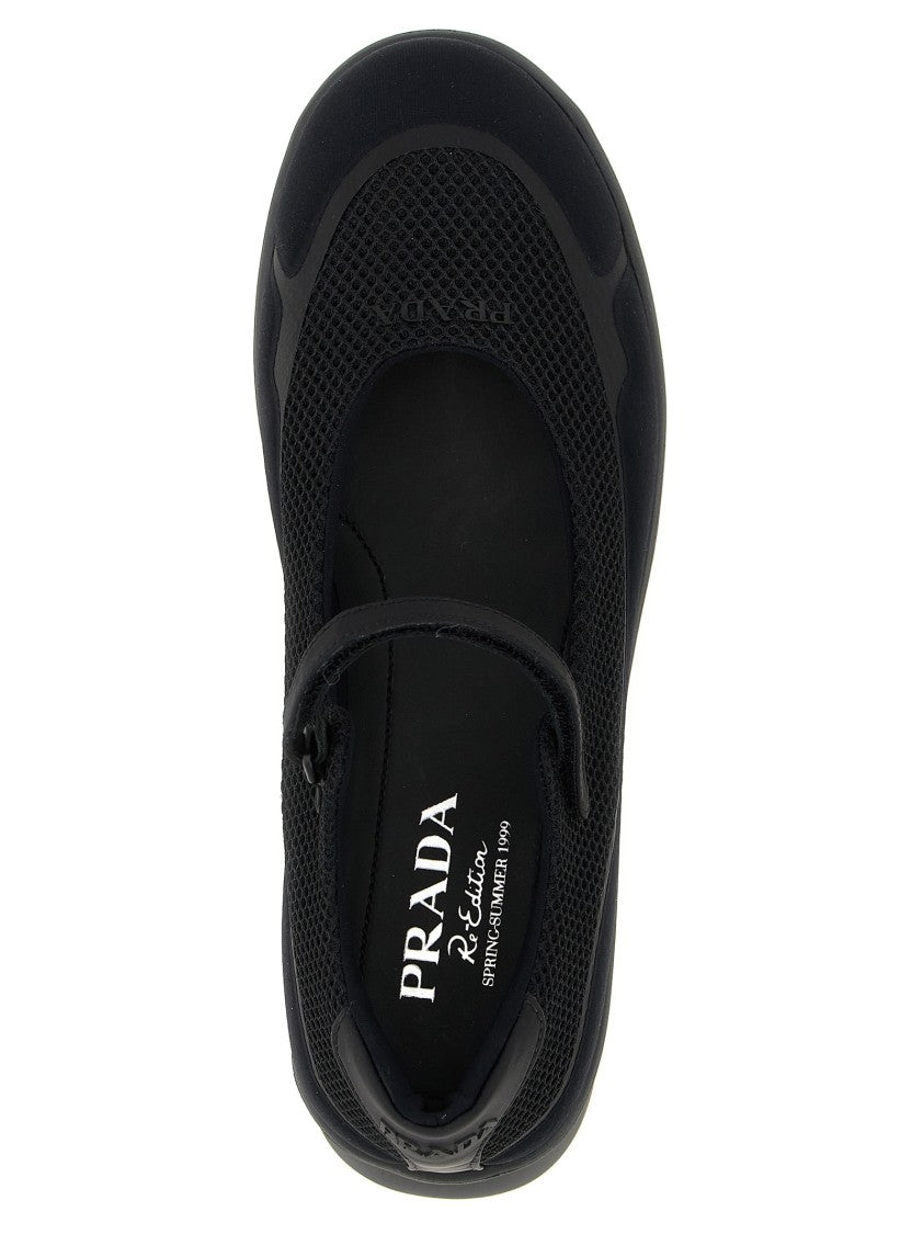 Prada Mesh Ballet Flats