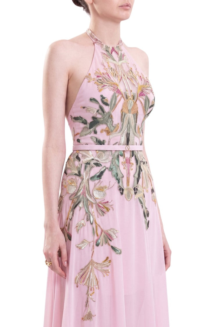 Saiid Kobeisy Embroidered Georgette Dress