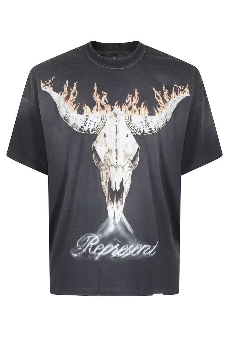 Represent Black British Cowboys Graphic Printed Cotton T-Shirt