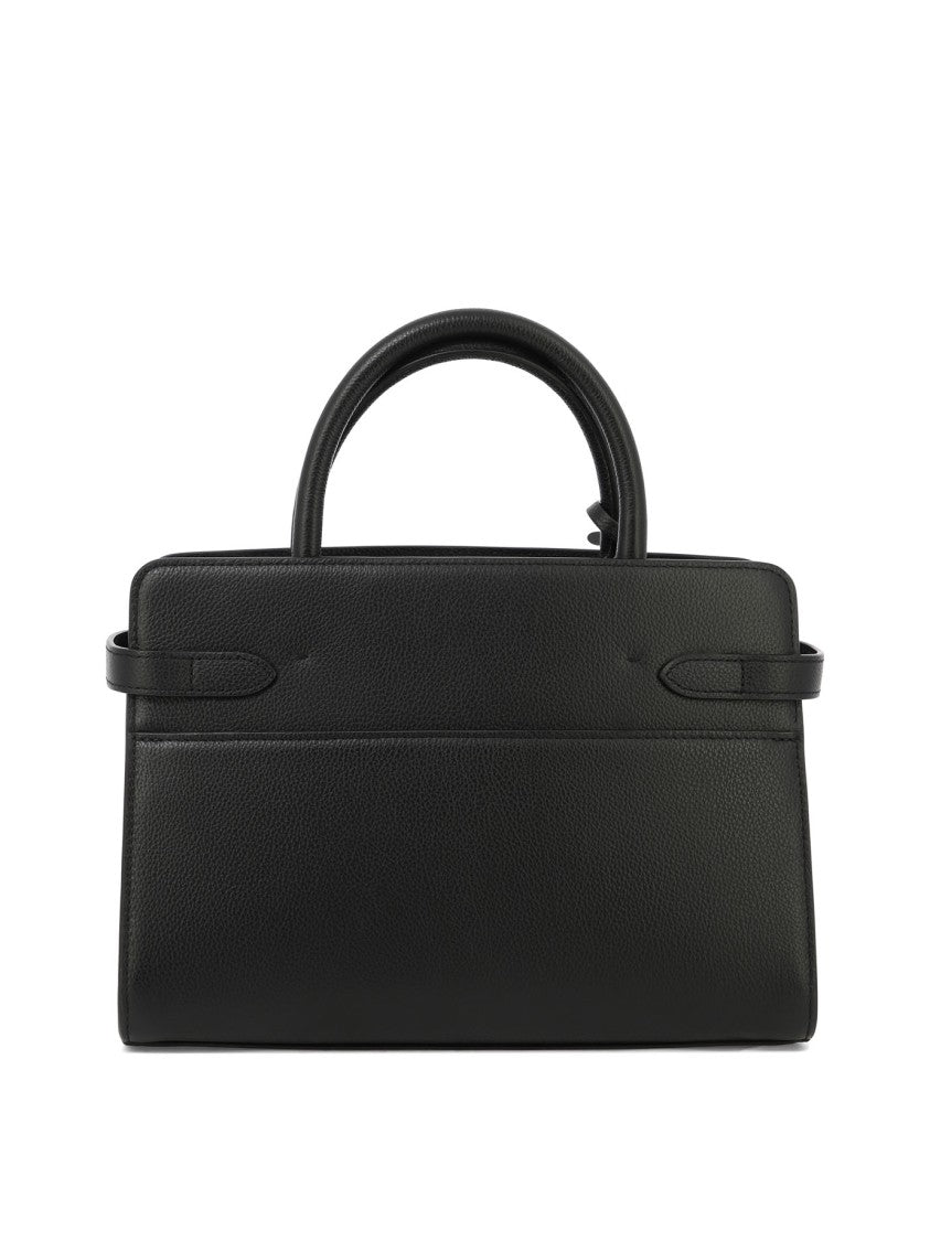 Le Tanneur Textured Leather Handbag With Structured Shape