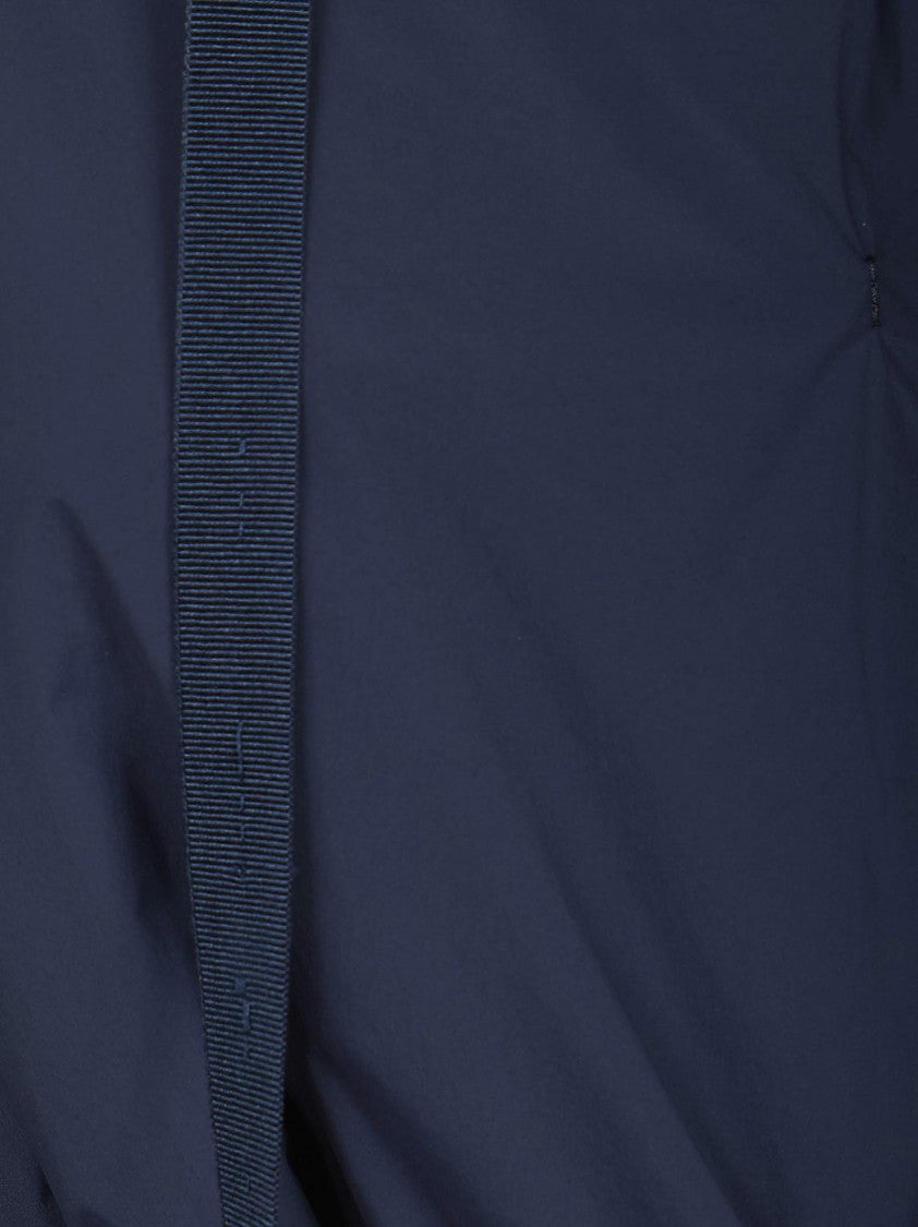 Herno Padded Short Jacket With Drawstring Hood And Waist Belt