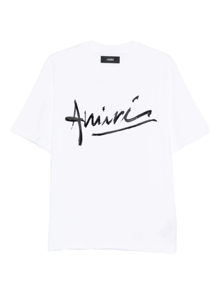Amiri Brushstroke Logo T-Shirt With Relaxed Fit