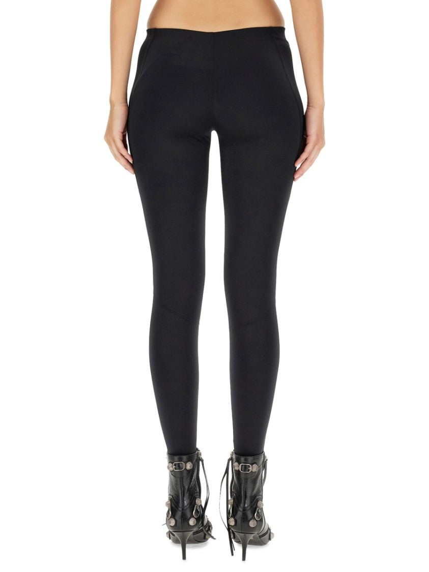 Balenciaga Sporty B Activewear Leggings With Elastic Waistband