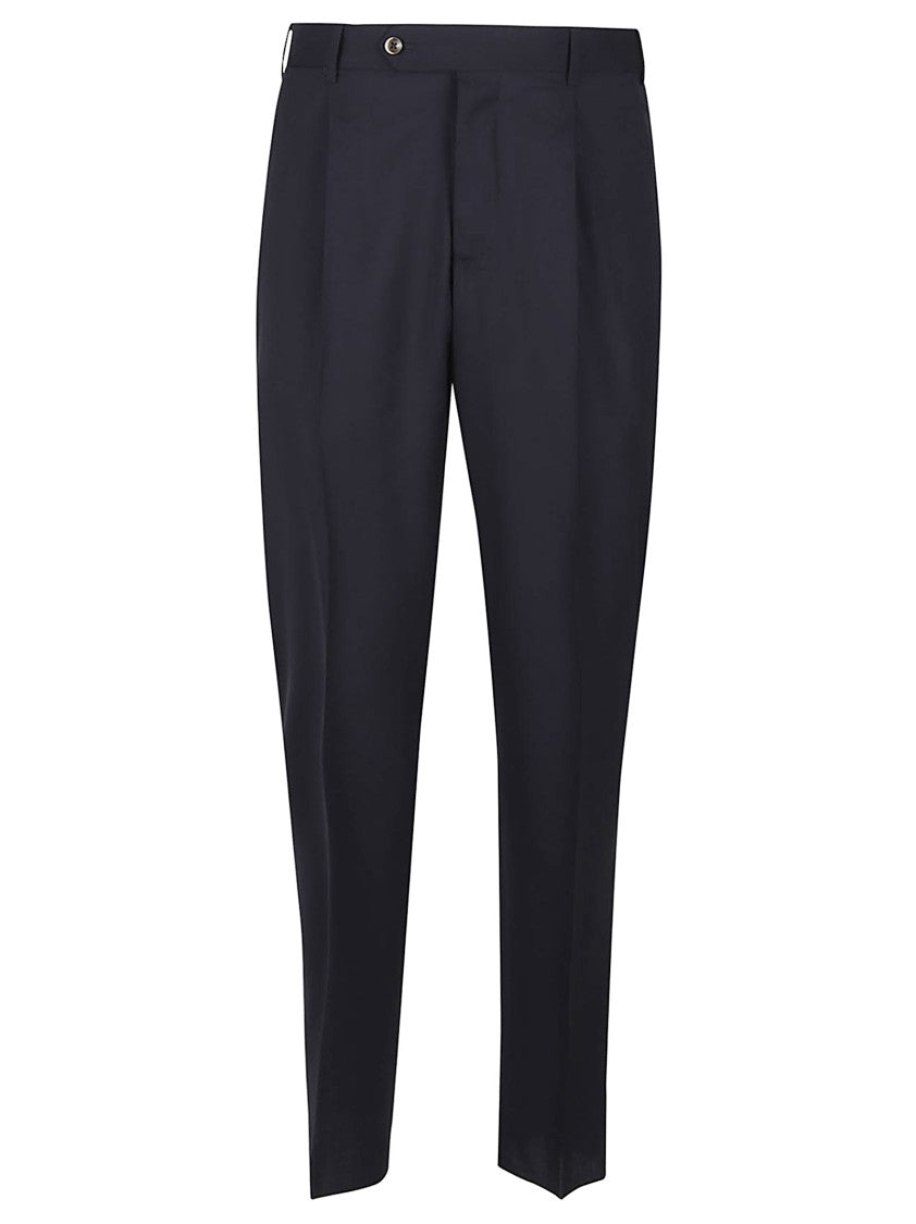Pt Torino Union Tailored Black Virgin Wool Pants