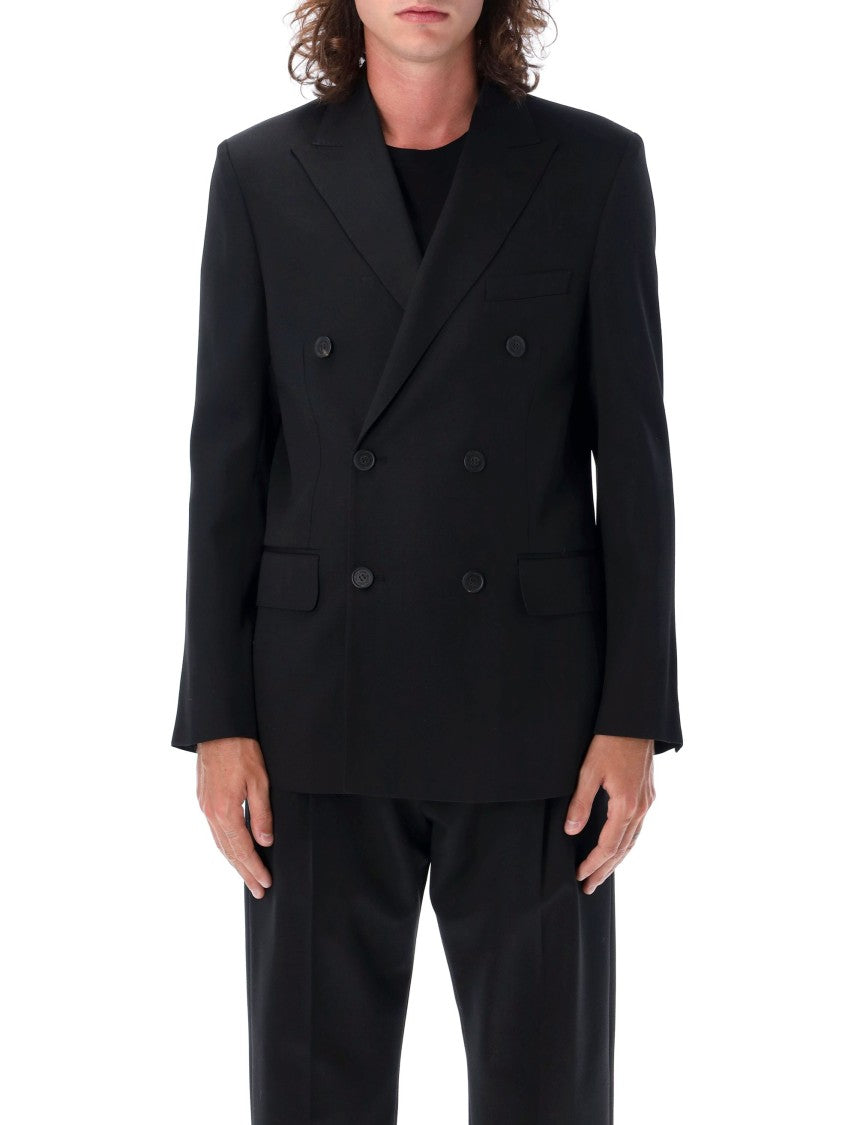 Golden Goose Double-Breasted Black Blazer With Wide Lapels