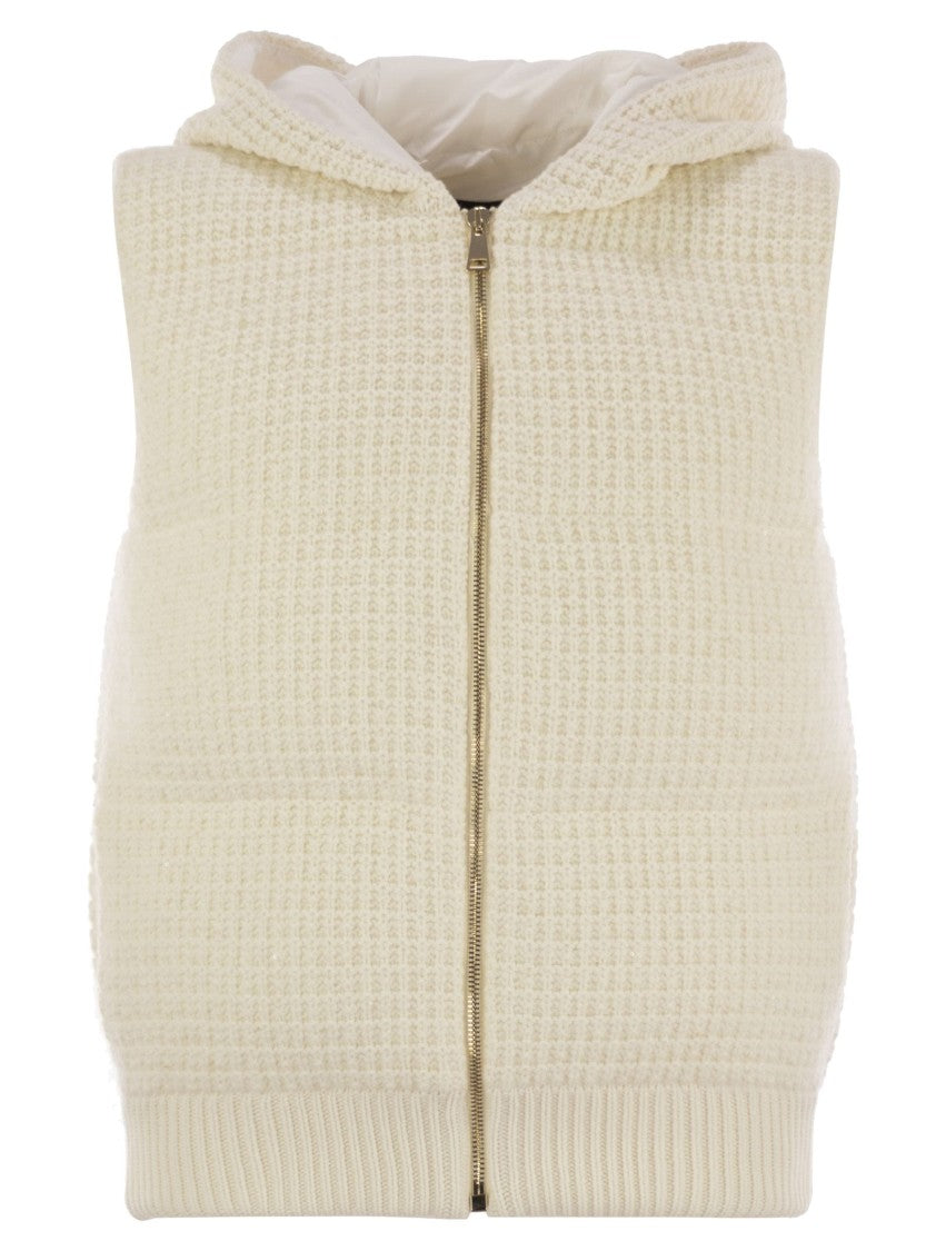Fabiana Filippi Knitted Vest With Hood
