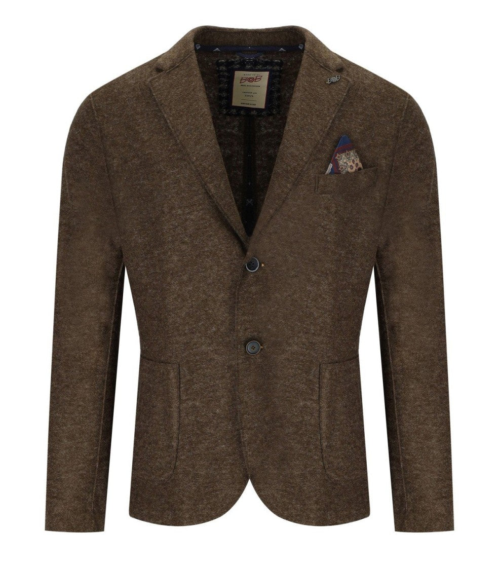Bob Dover Brown Single-Breasted Jacket