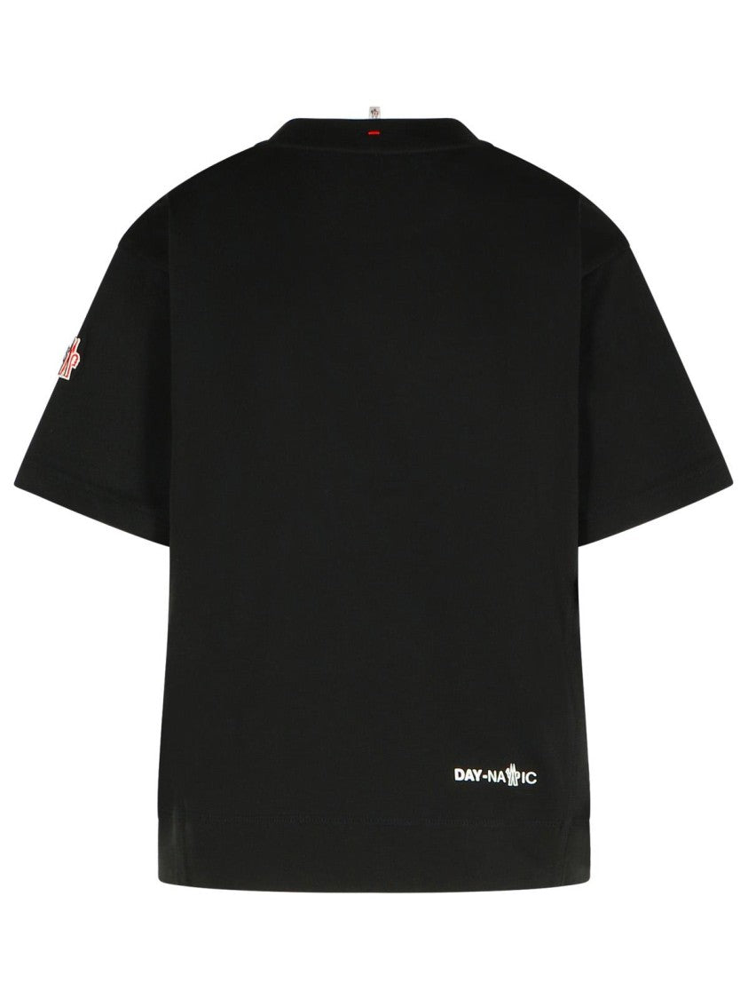 Moncler Grenoble Black Cotton T-Shirt