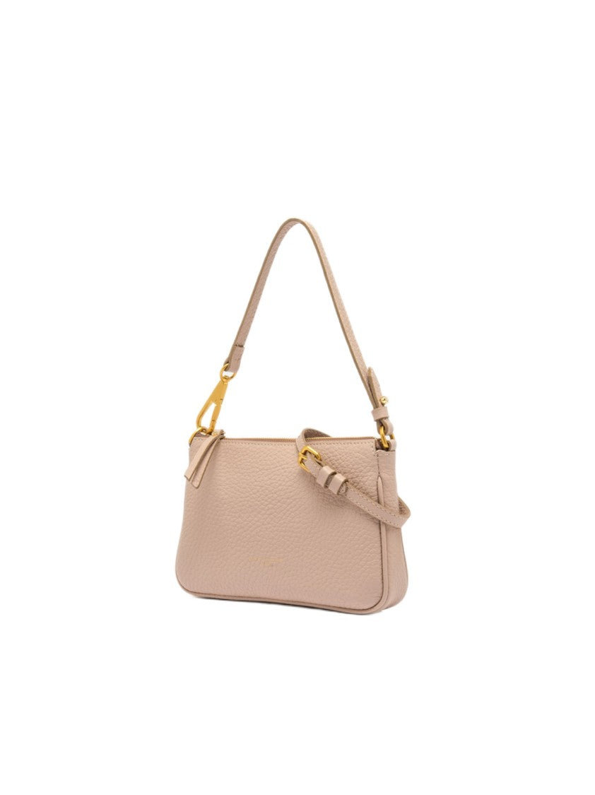 Gianni Chiarini Textured Leather Brooke Bag With Zip Closure And Removable Handle