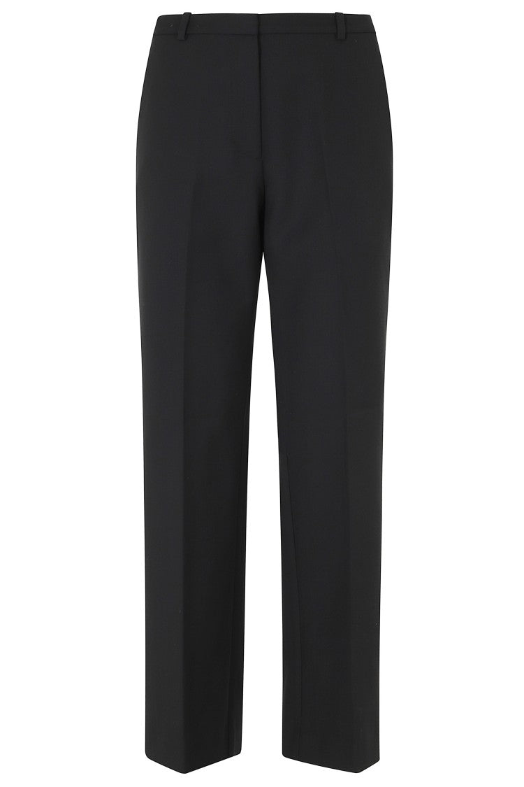 Anine Bing Black Thomas Tailored Polyester-Wool Pants