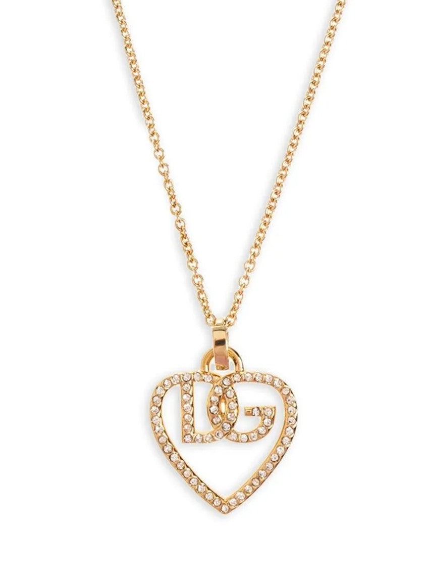 Dolce & Gabbana Strass Logo Necklace