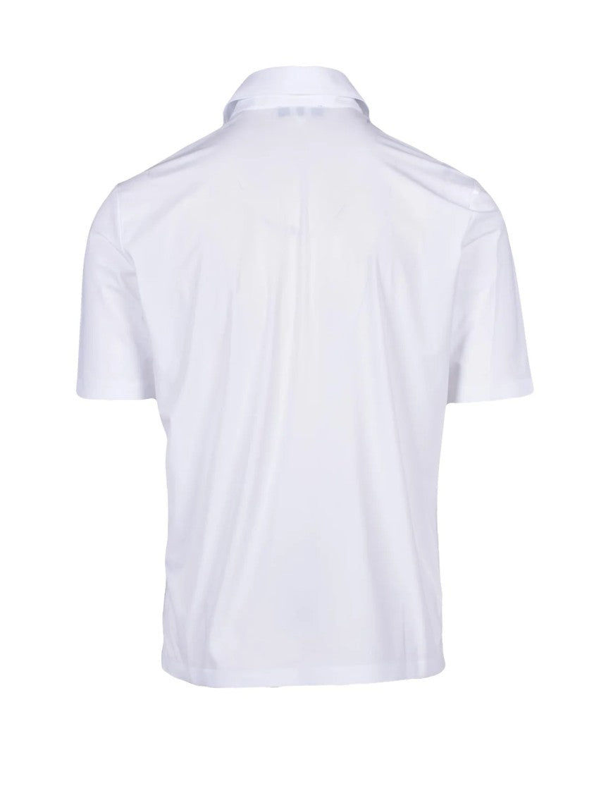 Herno White Polyamide Elastane Technical Fabric Polo