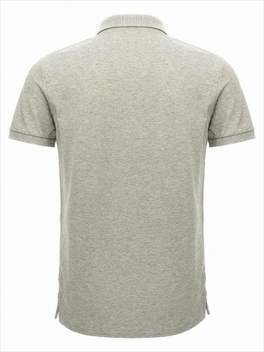 Polo Ralph Lauren Textured Knit Polo Shirt With Ribbed Collar And Iconic Logo