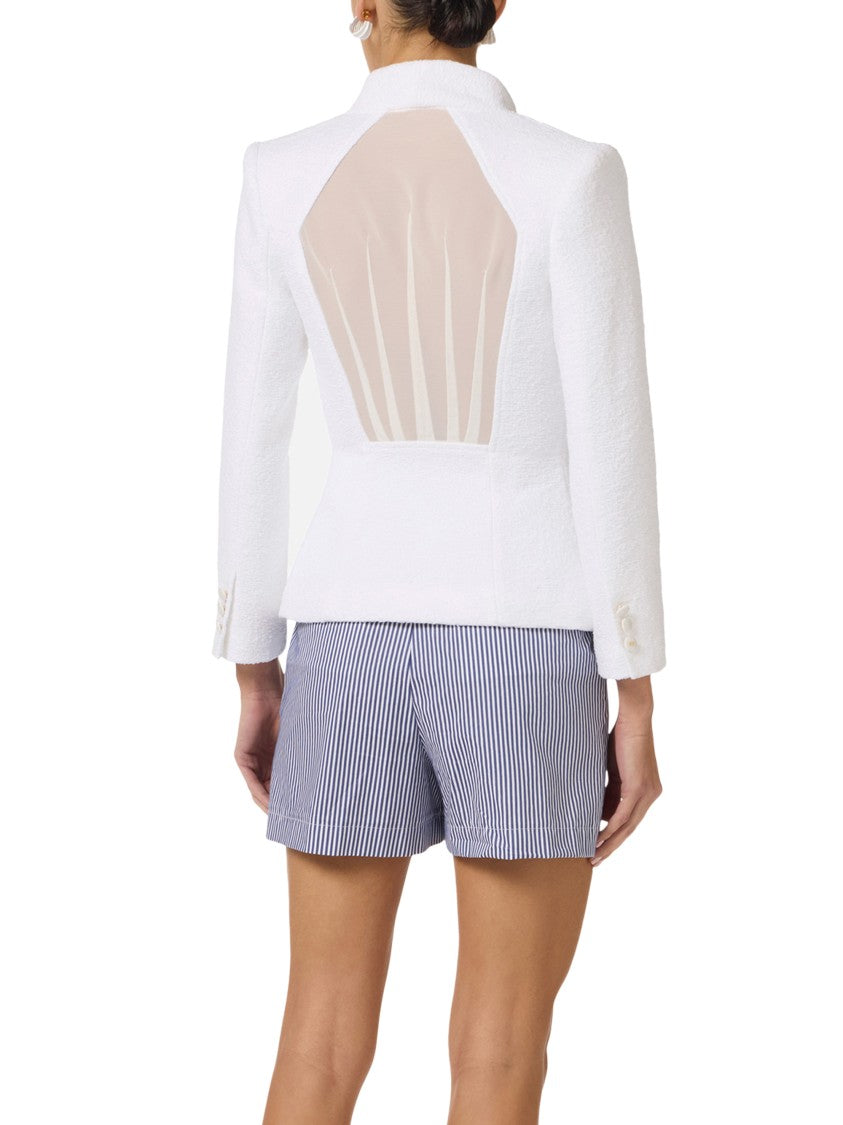 Elisabetta Franchi Tailored Striped Shorts With Structured Waistband