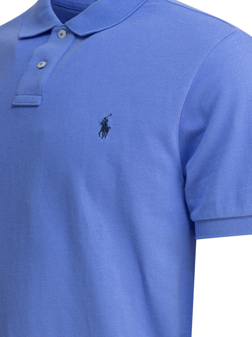 Polo Ralph Lauren Pique Polo Shirt With Ribbed Collar