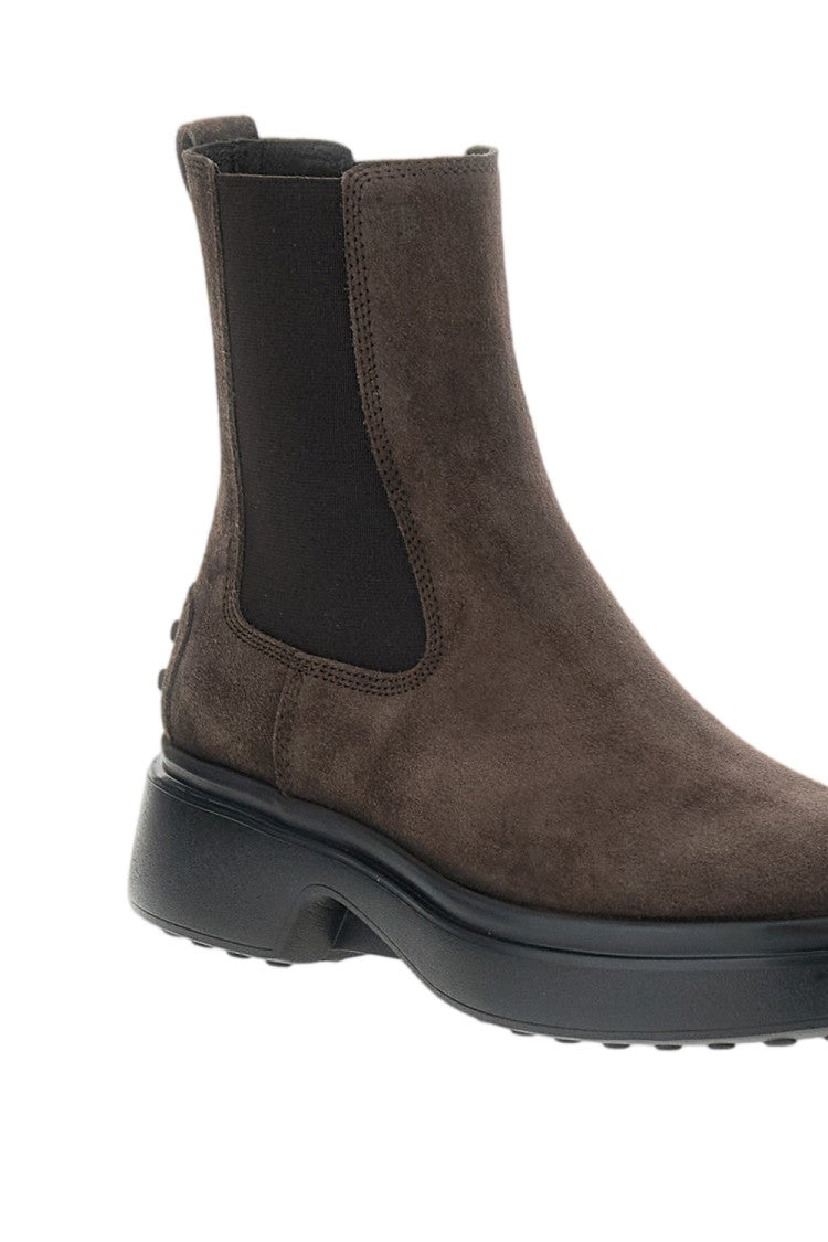 Tod's Brown Gomma 74L Suede Chelsea Boots
