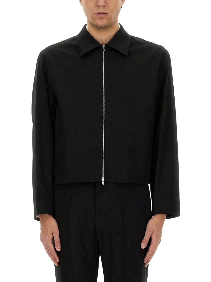 Our Legacy Virgin Wool Cropped Zip Jacket