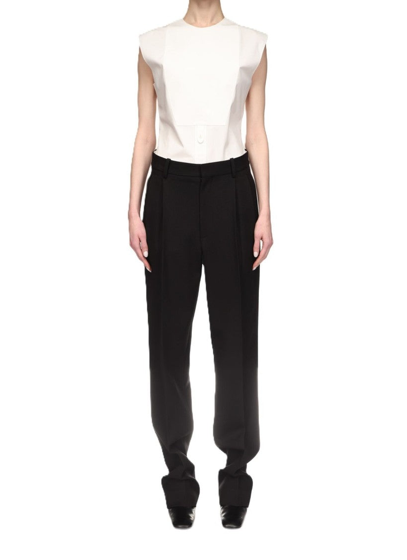 Victoria Beckham Virgin Wool Pants – Black