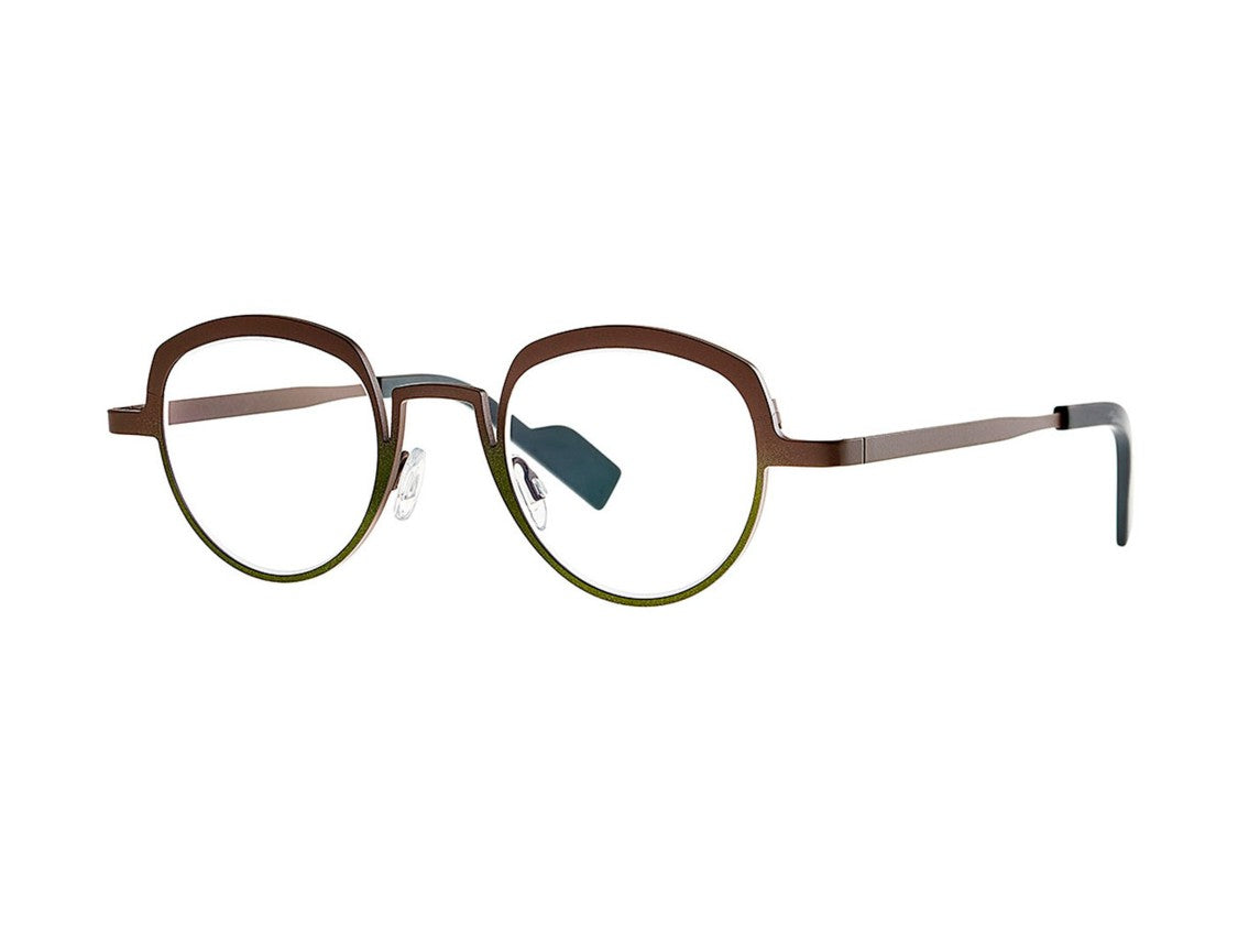 Theo Sleep Gradient Metal Round Sunglasses