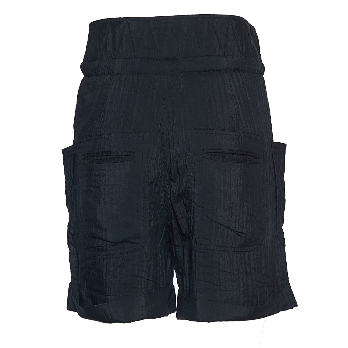 Isabel Marant Relaxed Fit Sereni Shorts With Crumpled Texture