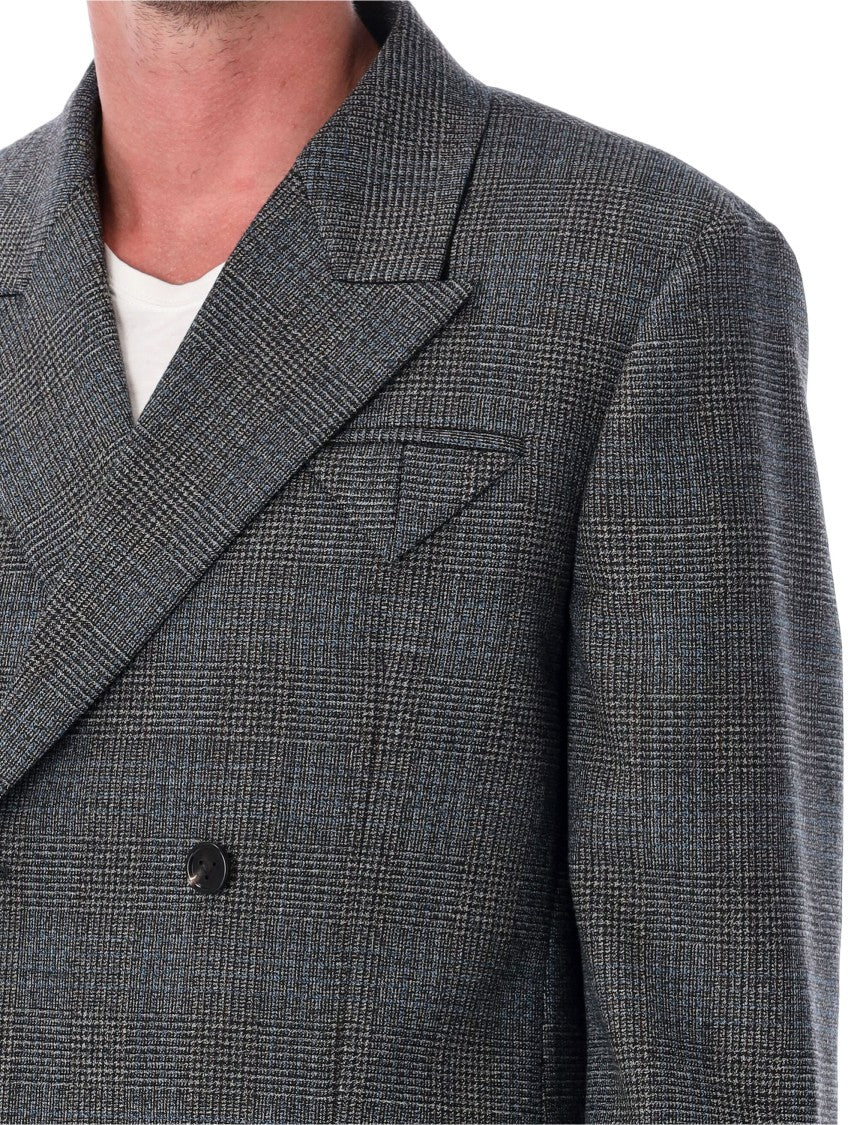 Bottega Veneta Prince Of Wales Wool Jacket