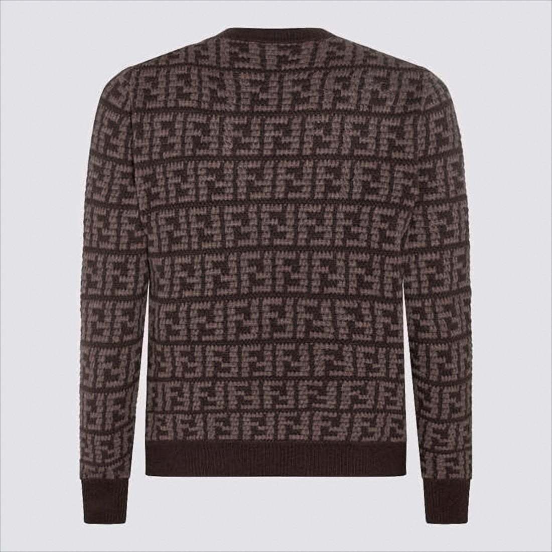 Fendi Geometric Pattern Cashmere Sweater