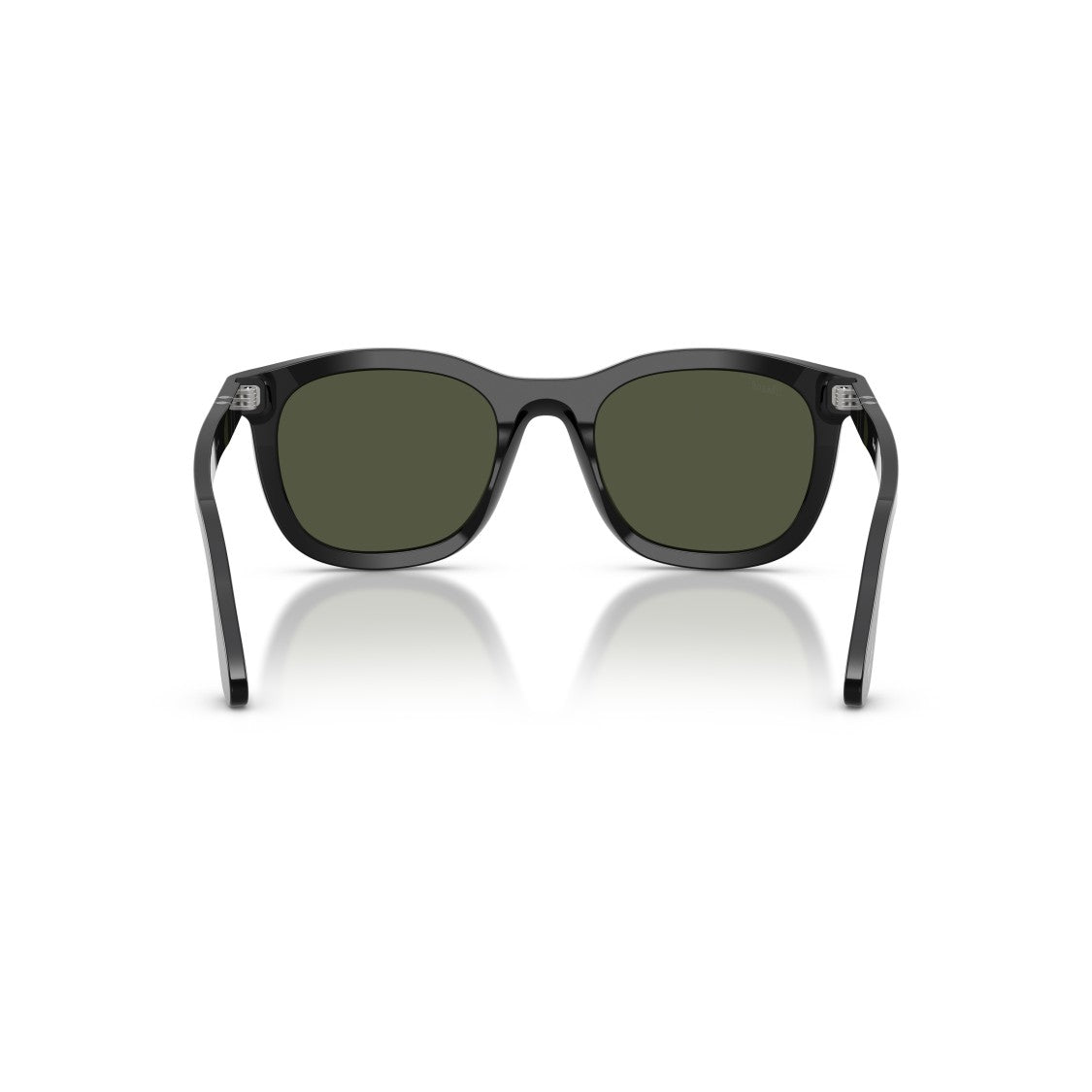 Persol 0Po3395s Rectangular Acetate Sunglasses With Dark Green Lenses