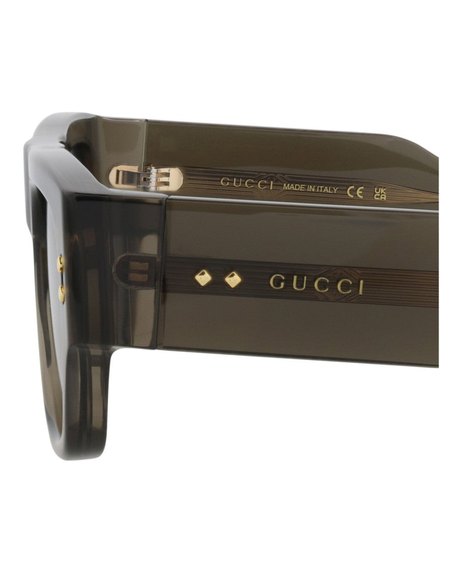 Gucci Square-Frame Recycled Acetate Sunglasses With Velvet Case