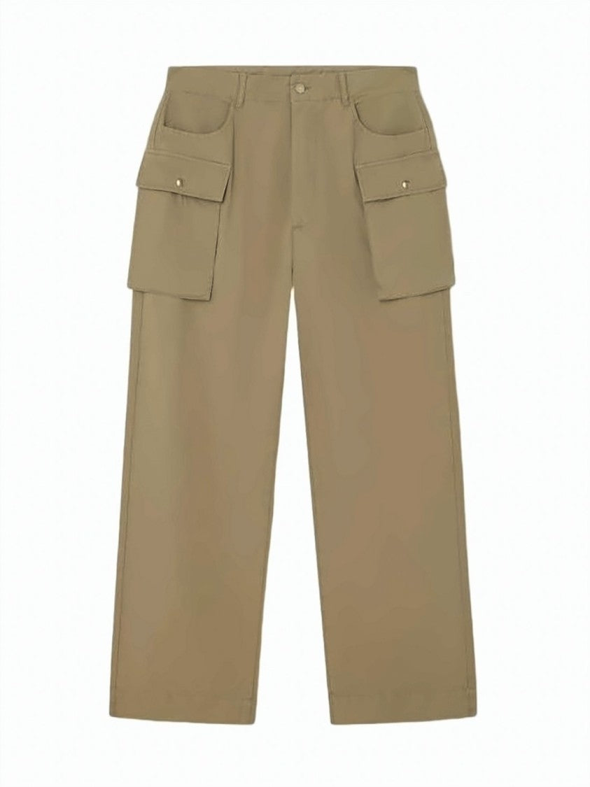 Gimaguas Straight-Leg Pants With High Waist And Flap Pockets