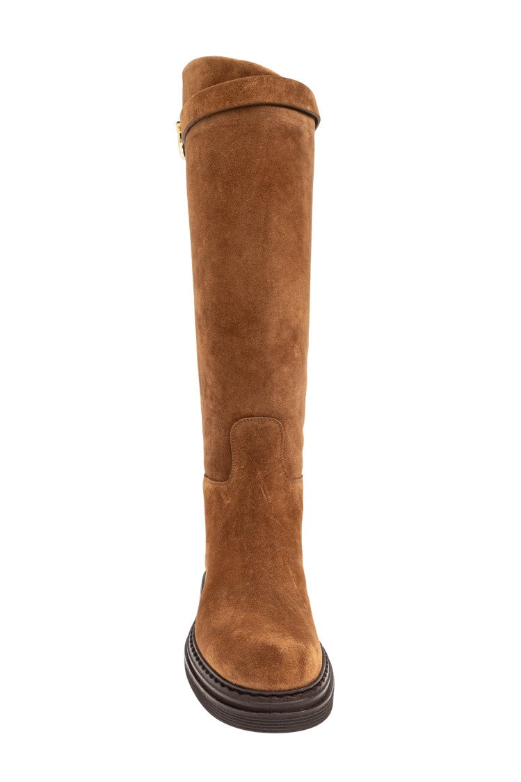 Dolce & Gabbana Knee-High Suede Boots
