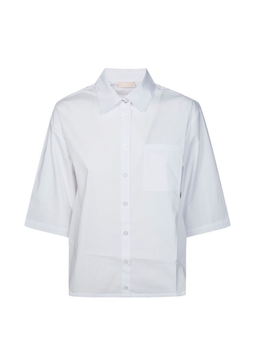 Liu Jo White Chest Pocket Buttoned Shirt