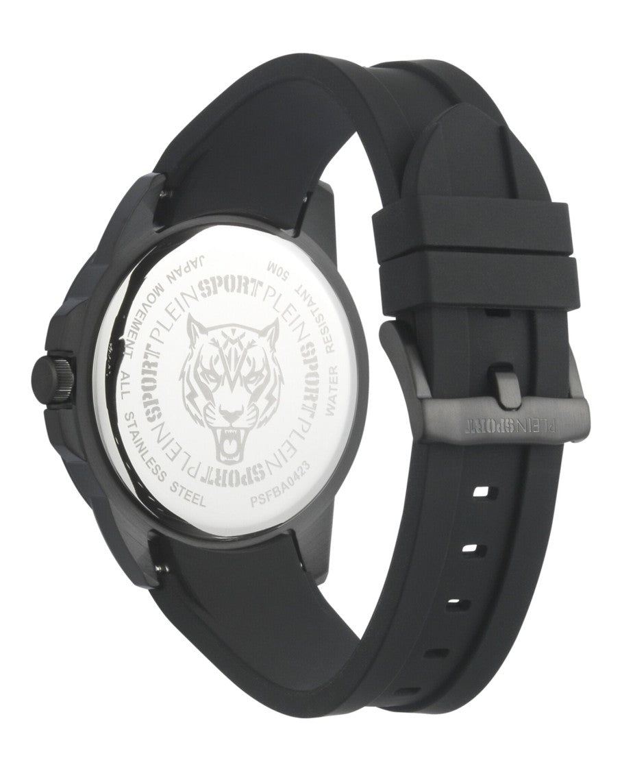 Plein Sport Camo Guilloche Dial Watch With Black Ip Case