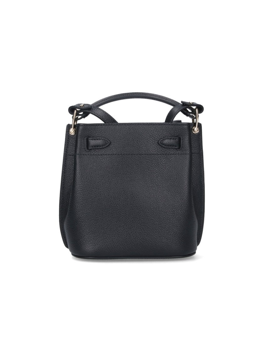 Mulberry Black Islington Mini Bucket Leather Bag
