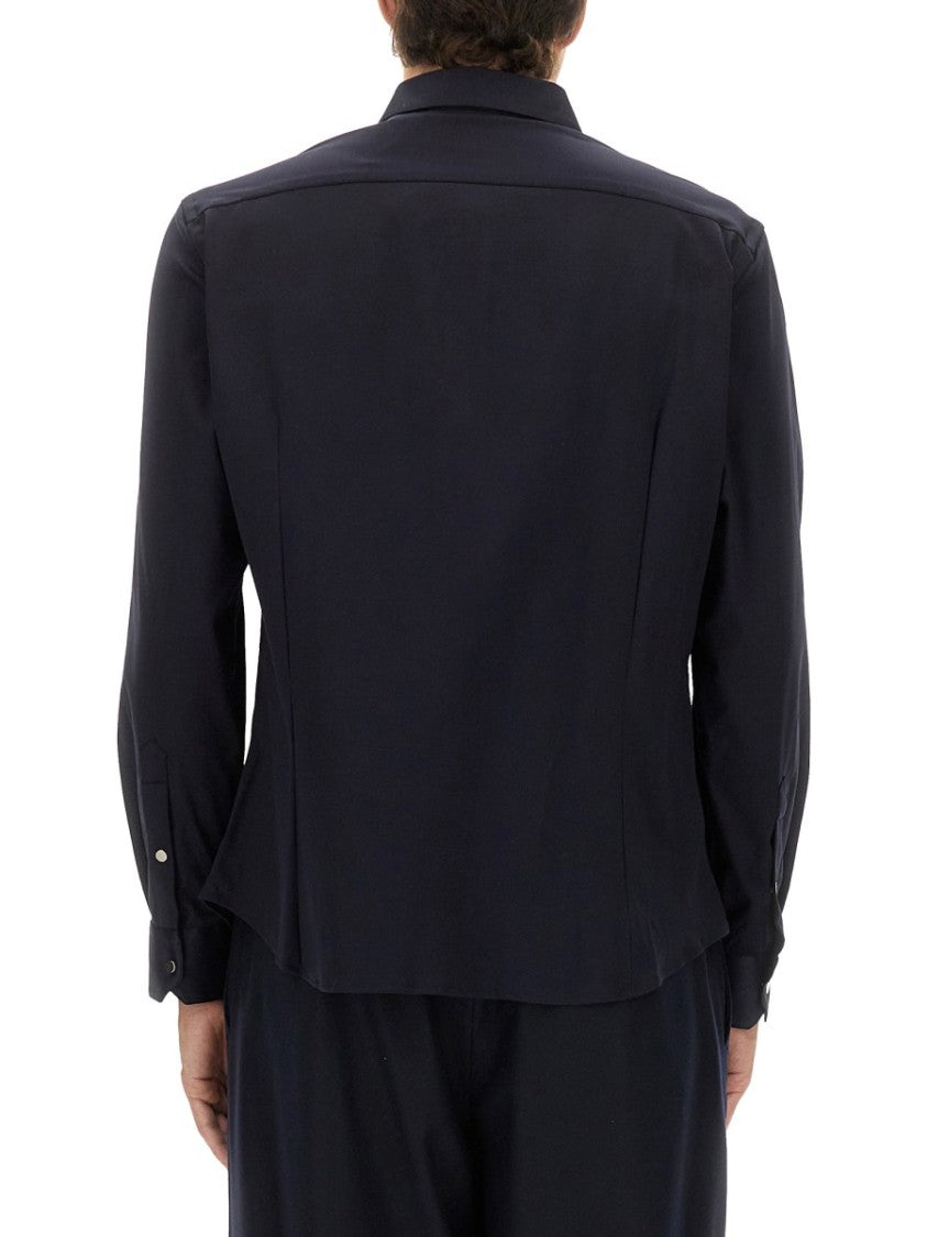 Giorgio Armani Cotton Zipper Shirt