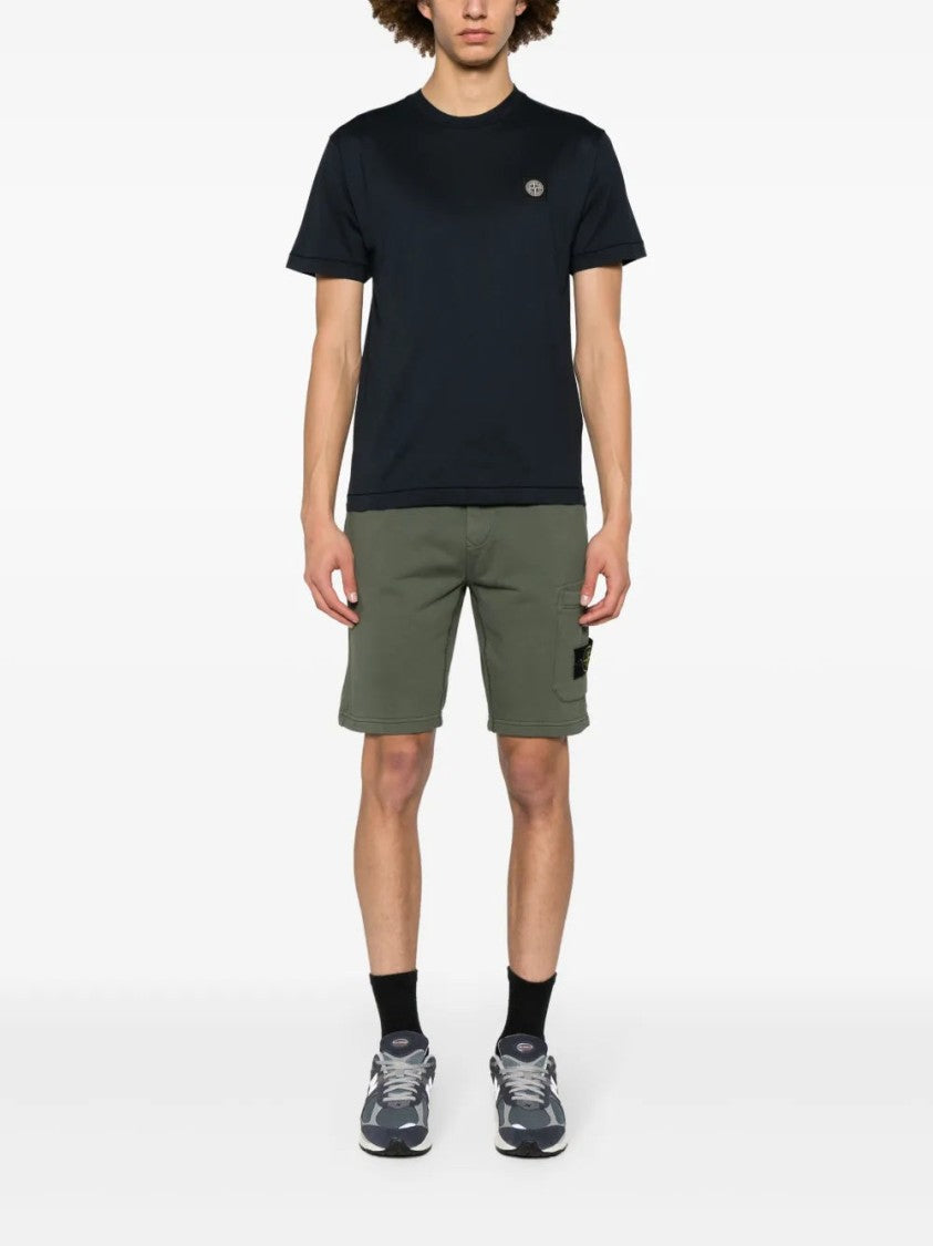 Stone Island Compass-Patch Cotton T-Shirt