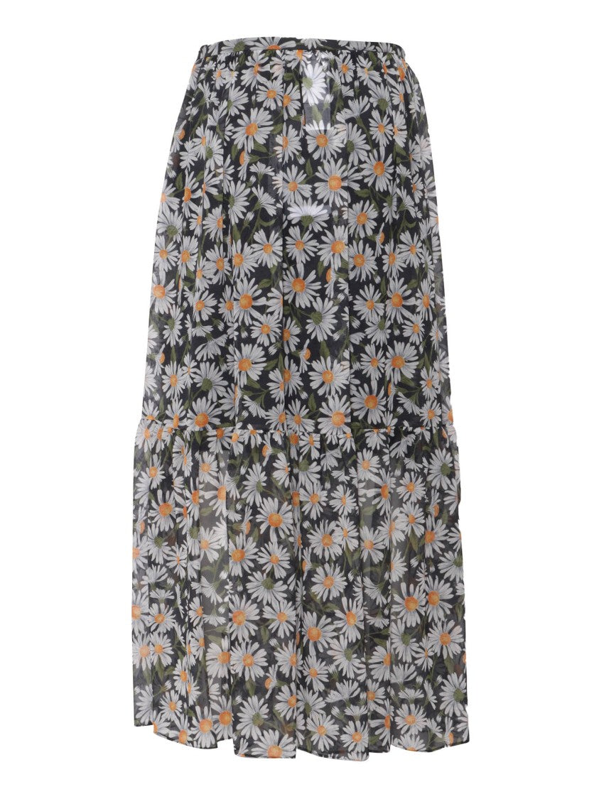 Max Mara Flowing Silk Maxi Skirt
